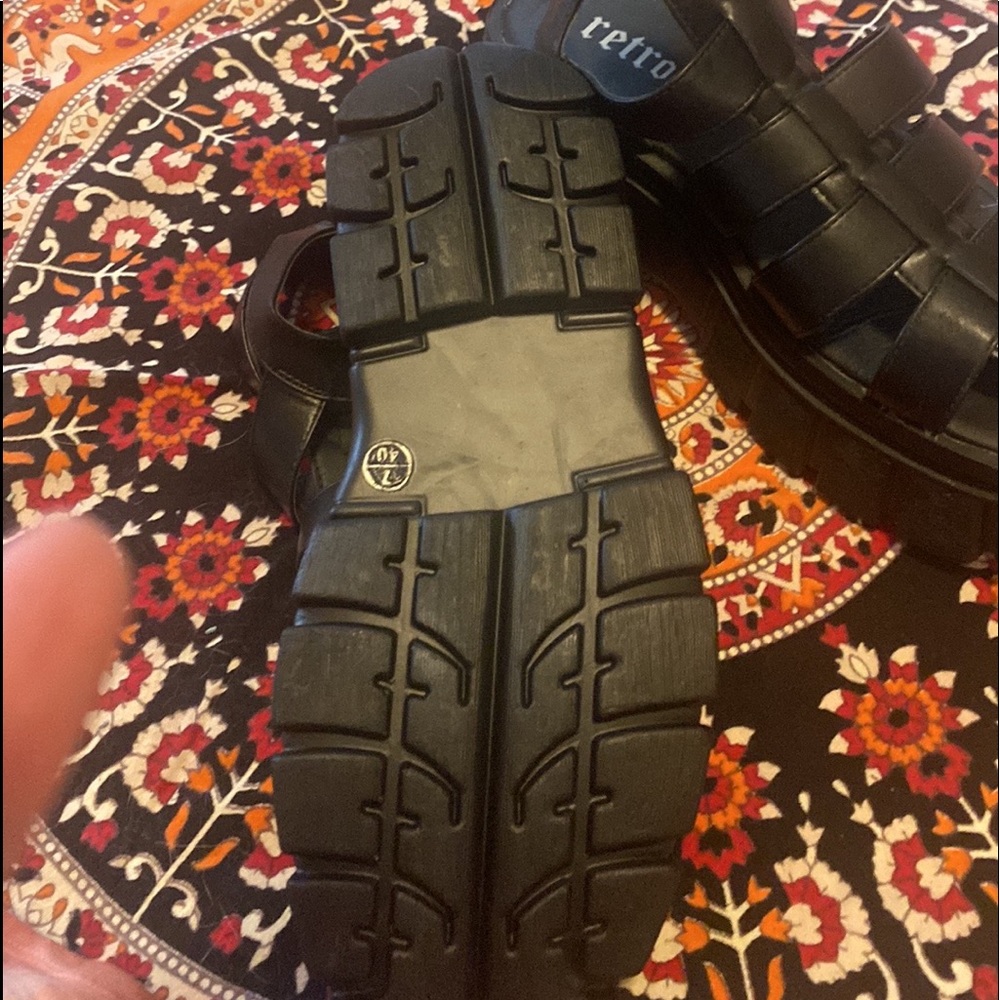 Chunky platform sandals never worn just tried on no tags